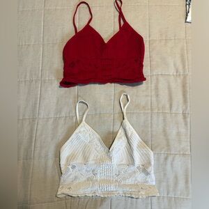 Free People Intimately Scarlet Tops red & white